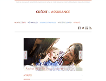 Tablet Screenshot of credit-et-assurance.fr